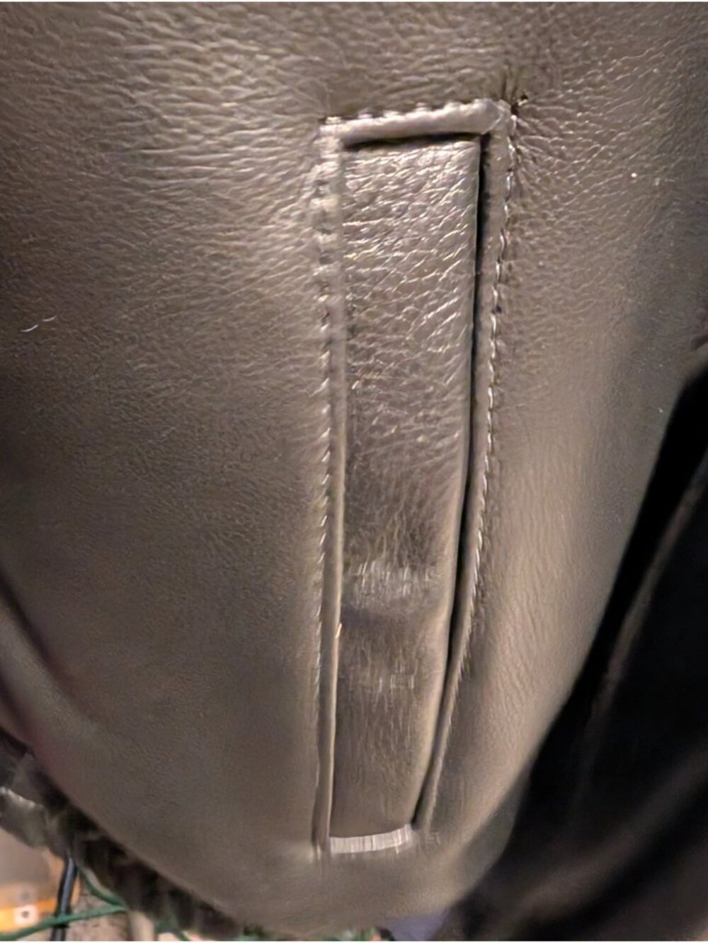 Reed Leather Jacket Mens 2X Black Bomber Quilted Lined Full Zip Motorcycle USA - Picture 4 of 11